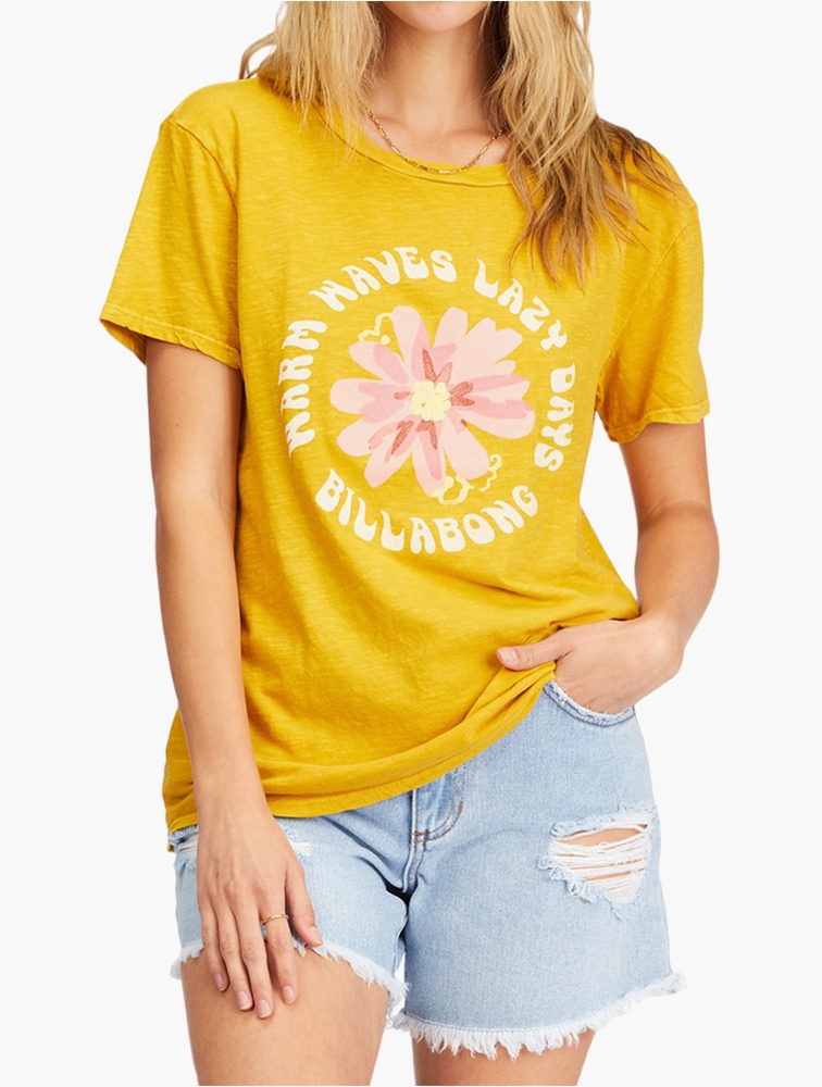 MyRunway Shop Billabong Golden Touch Warm Waves Lazy Days Tee